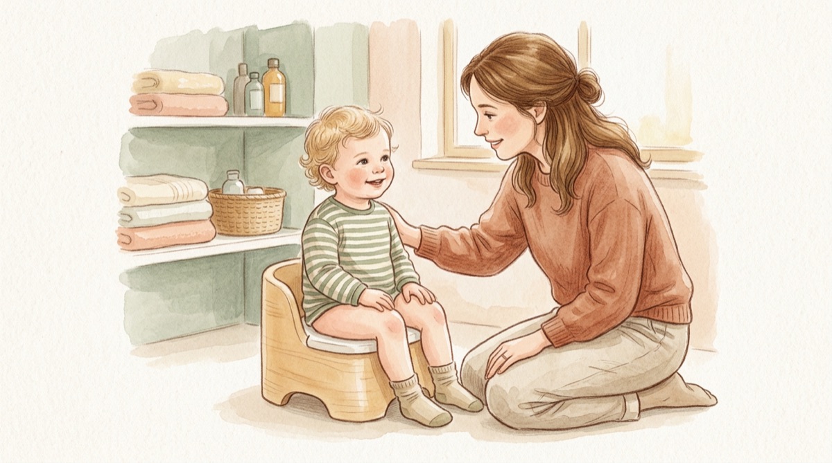 Illustration : L'acquisition de la propreté : le guide pas à pas, sans pression