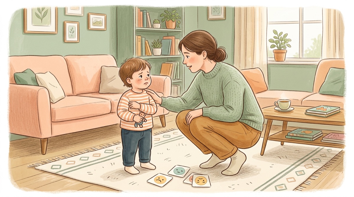 Illustration : Aider son enfant à nommer ses émotions : la méthode douce