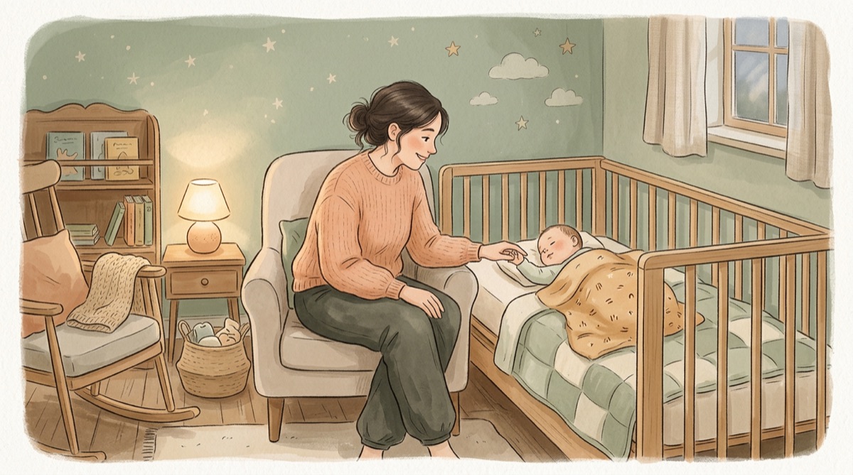Illustration : Bébé ne veut pas dormir seul : comprendre et accompagner en douceur