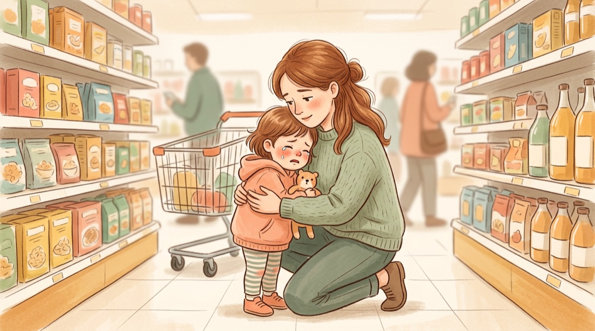 Illustration : Crise de colère en public : comment réagir sans paniquer