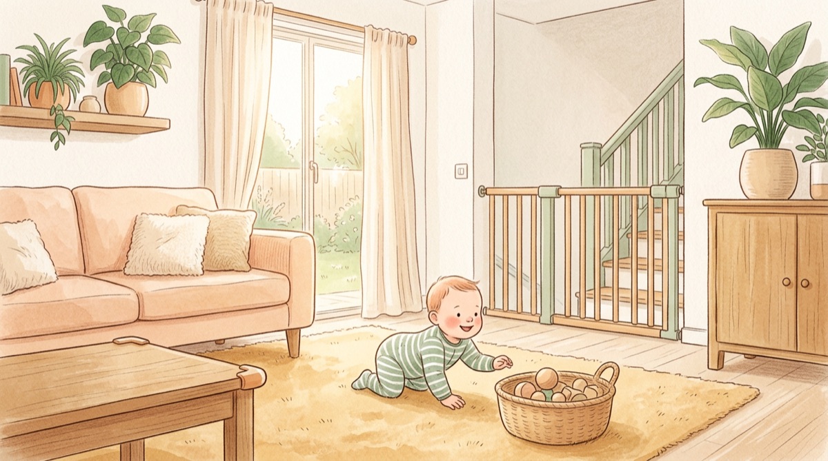 Illustration : Sécuriser la maison pour bébé : la checklist pièce par pièce